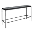 Uttermost Crescendo Black Concrete Console Table