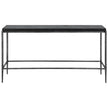 Uttermost Crescendo Black Concrete Console Table