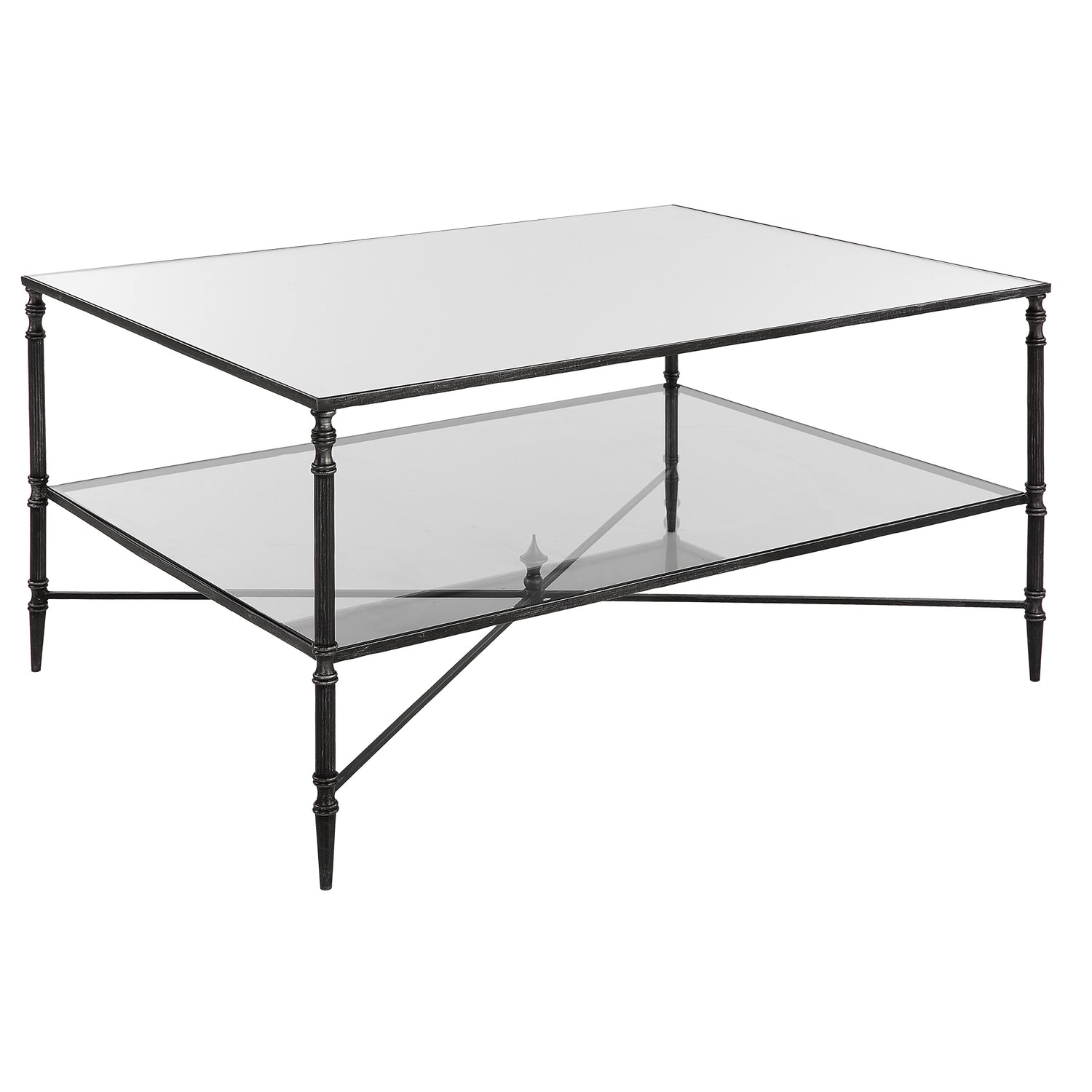 Uttermost Henzler Mirrored Glass Coffee Table