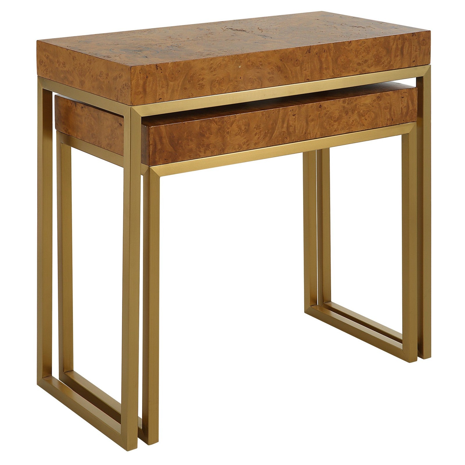 Uttermost Burl-esque Wooden Nesting Tables - Set of 2