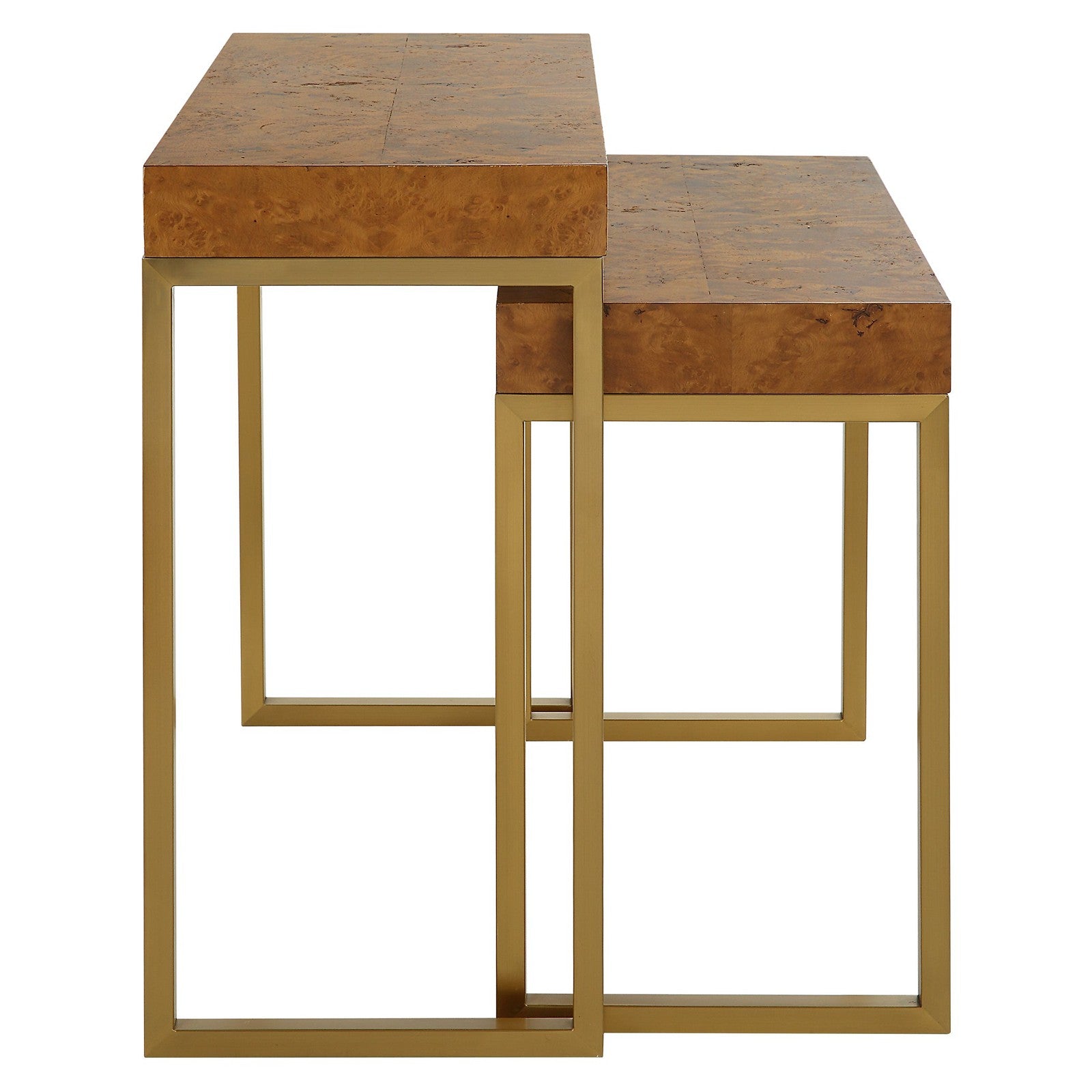Uttermost Burl-esque Wooden Nesting Tables - Set of 2
