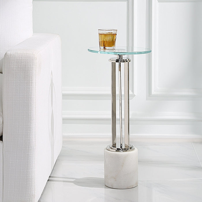 Modern Accents Marble Base Accent Table