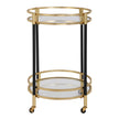 Uttermost Dolly Round Bar Cart