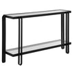 Uttermost Shadow Black Iron Console Table