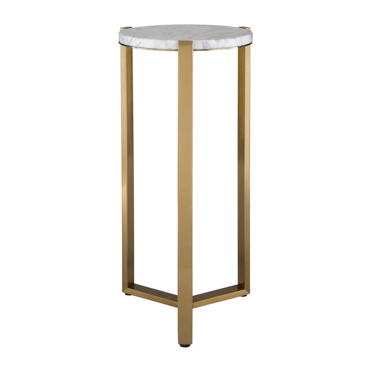 Uttermost Pietra Carrara Marble Drink Table