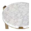 Uttermost Pietra Carrara Marble Drink Table