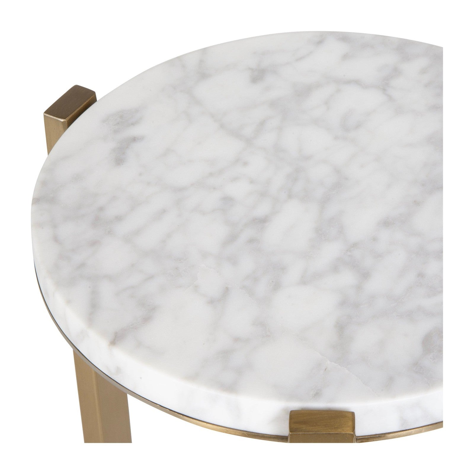Uttermost Pietra Carrara Marble Drink Table
