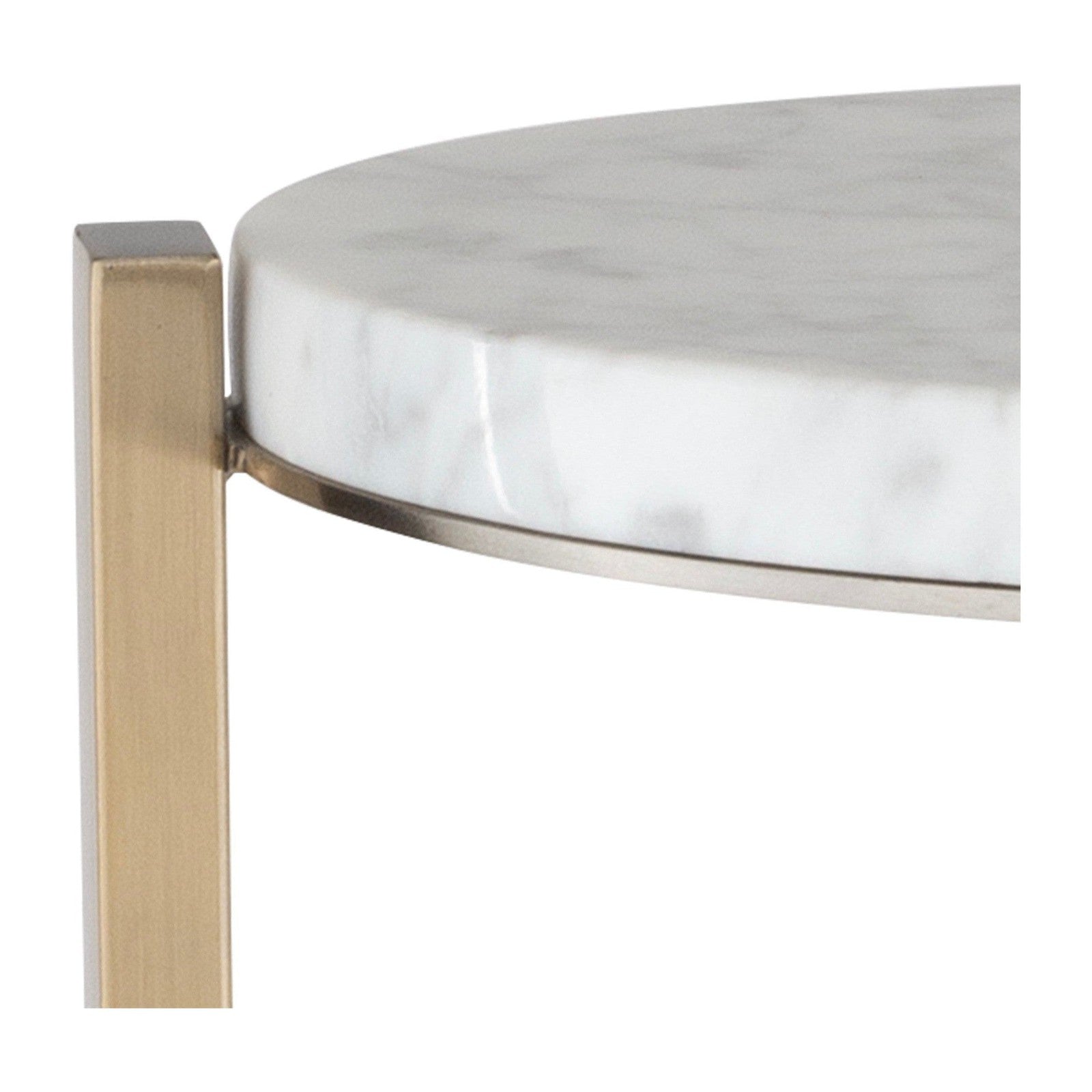 Uttermost Pietra Carrara Marble Drink Table