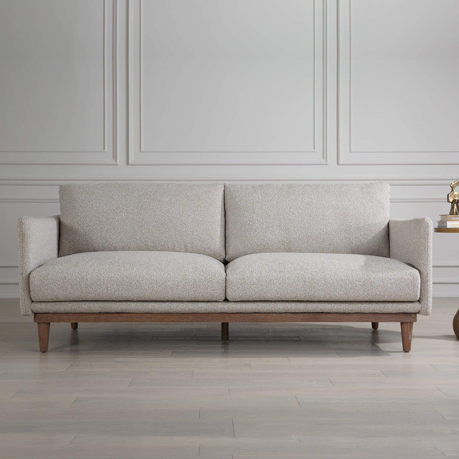 Uttermost Freefall Gray Ceruse Sofa