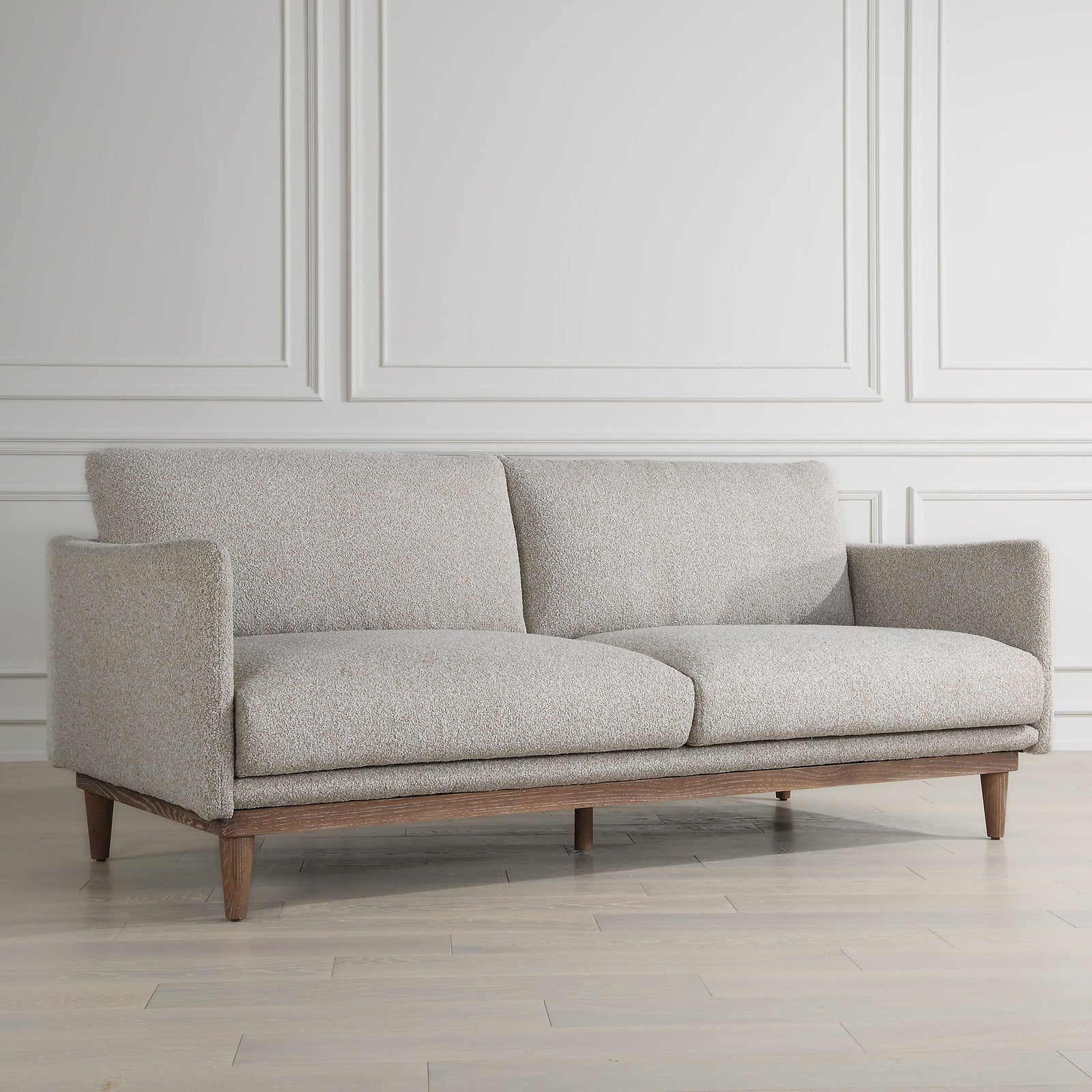 Uttermost Freefall Gray Ceruse Sofa
