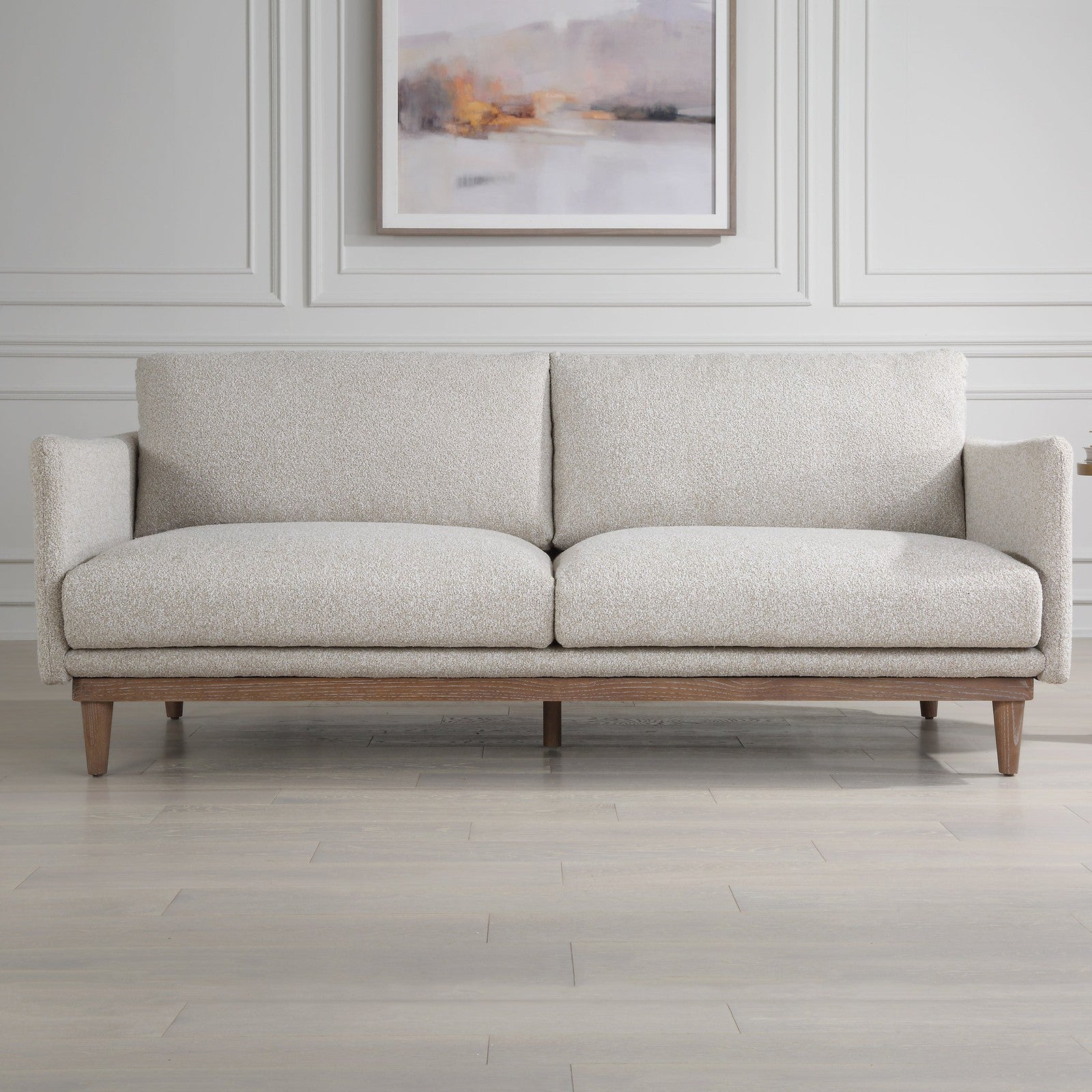 Uttermost Freefall Gray Ceruse Sofa