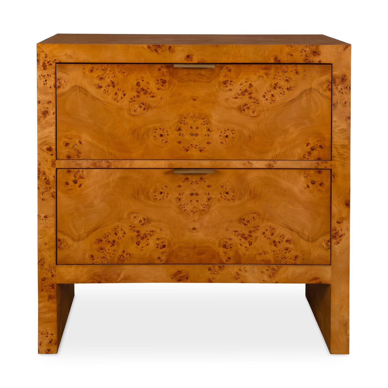 Uttermost Indus 2 Drawer Burl Chest