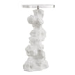 Uttermost Remnant White Stone Drink Table