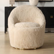 Uttermost Crue Sheepskin Swivel Chair