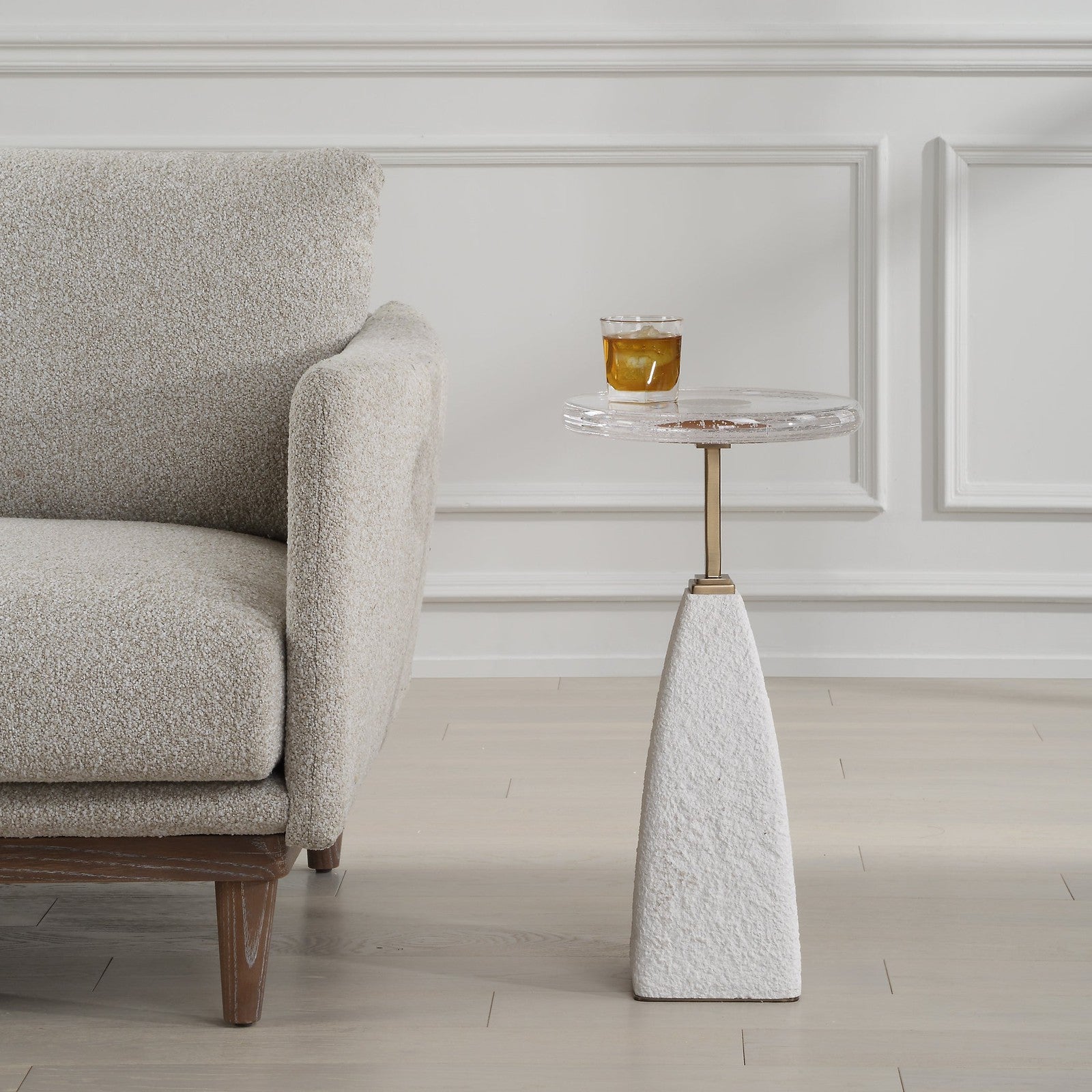 Uttermost Sora Glass Drink Table