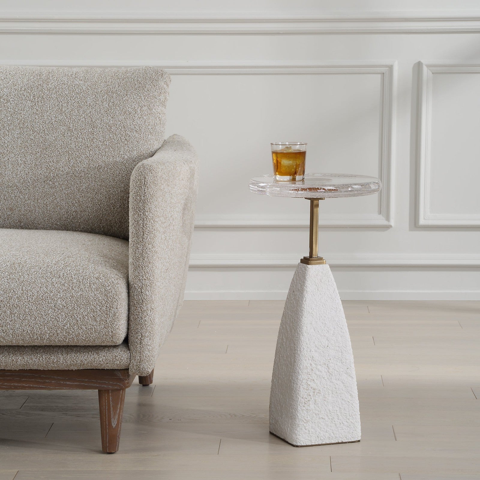 Uttermost Sora Glass Drink Table