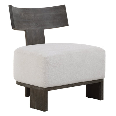 Uttermost Finlay Dark Walnut Accent Chair