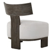 Uttermost Finlay Dark Walnut Accent Chair