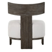 Uttermost Finlay Dark Walnut Accent Chair