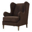 Uttermost Serpentine Brown Fabric Accent Chair