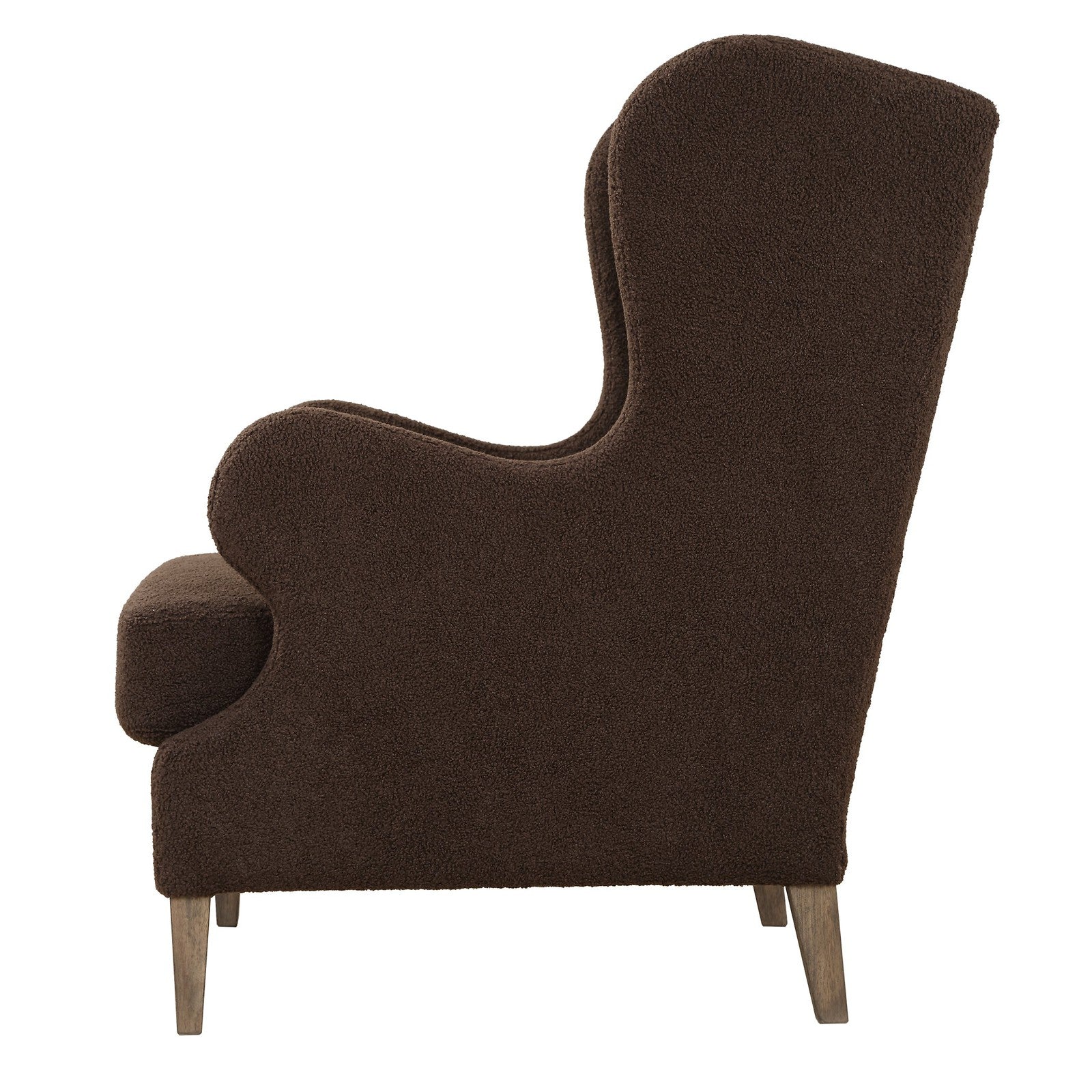 Uttermost Serpentine Brown Fabric Accent Chair