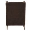 Uttermost Serpentine Brown Fabric Accent Chair