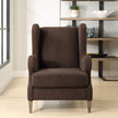 Uttermost Serpentine Brown Fabric Accent Chair