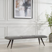 Uttermost Bowtie Charcoal Fabric Bench