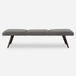 Uttermost Bowtie Charcoal Fabric Bench
