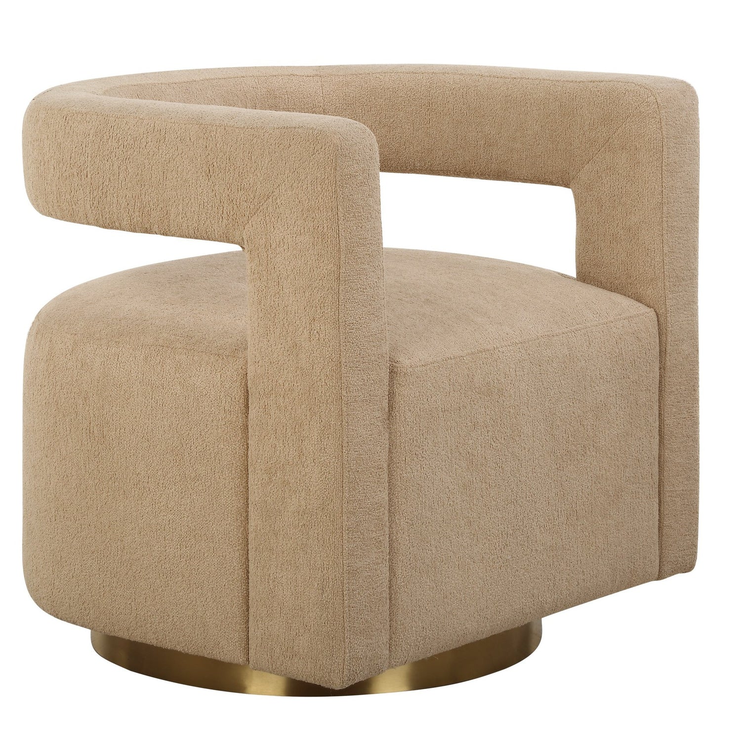Uttermost Grounded Modern Swivel Chair