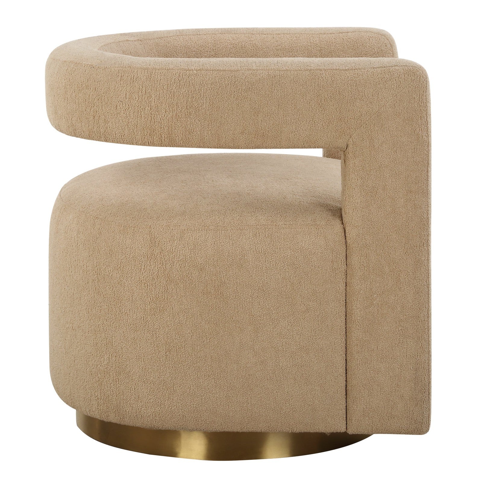 Uttermost Grounded Modern Swivel Chair