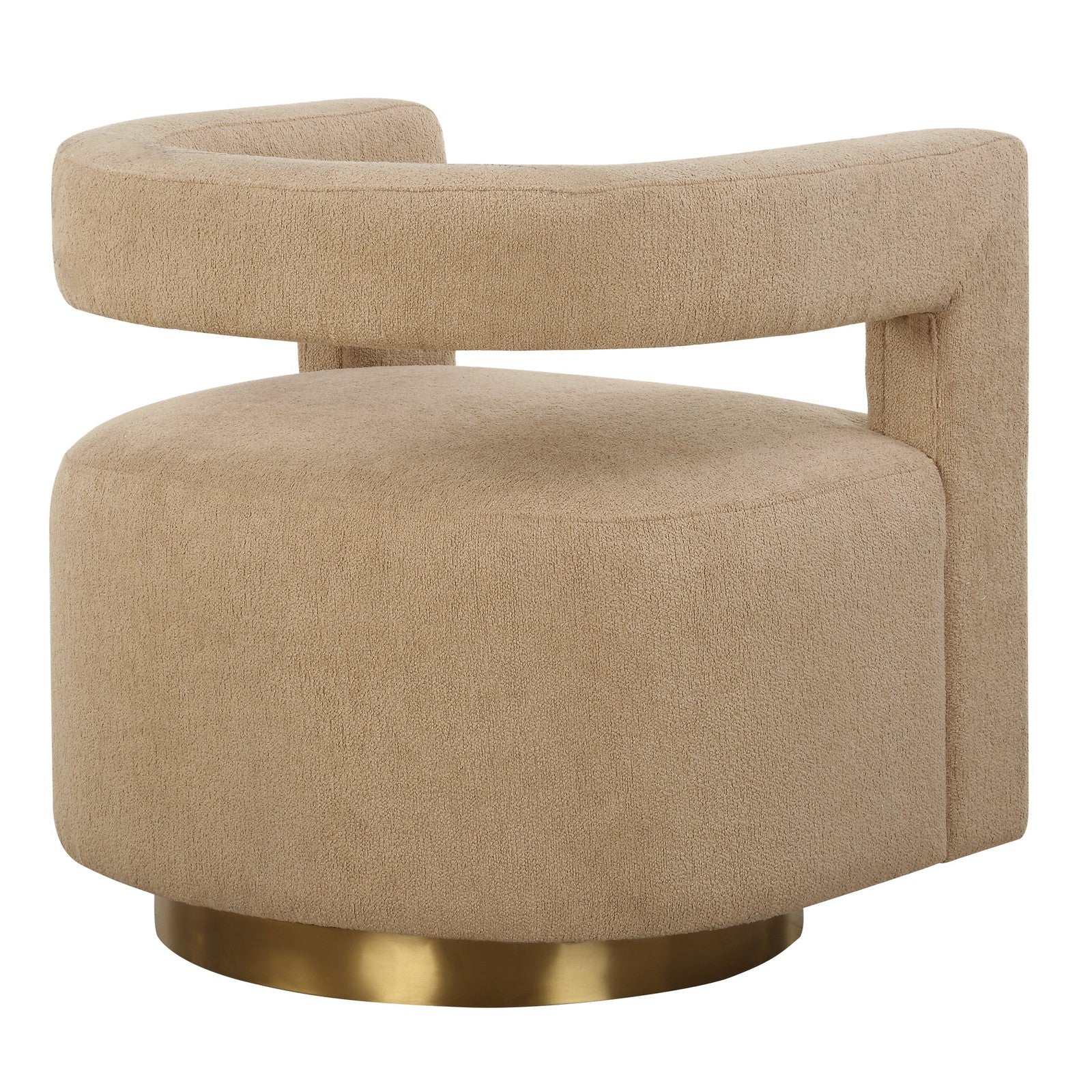 Uttermost Grounded Modern Swivel Chair
