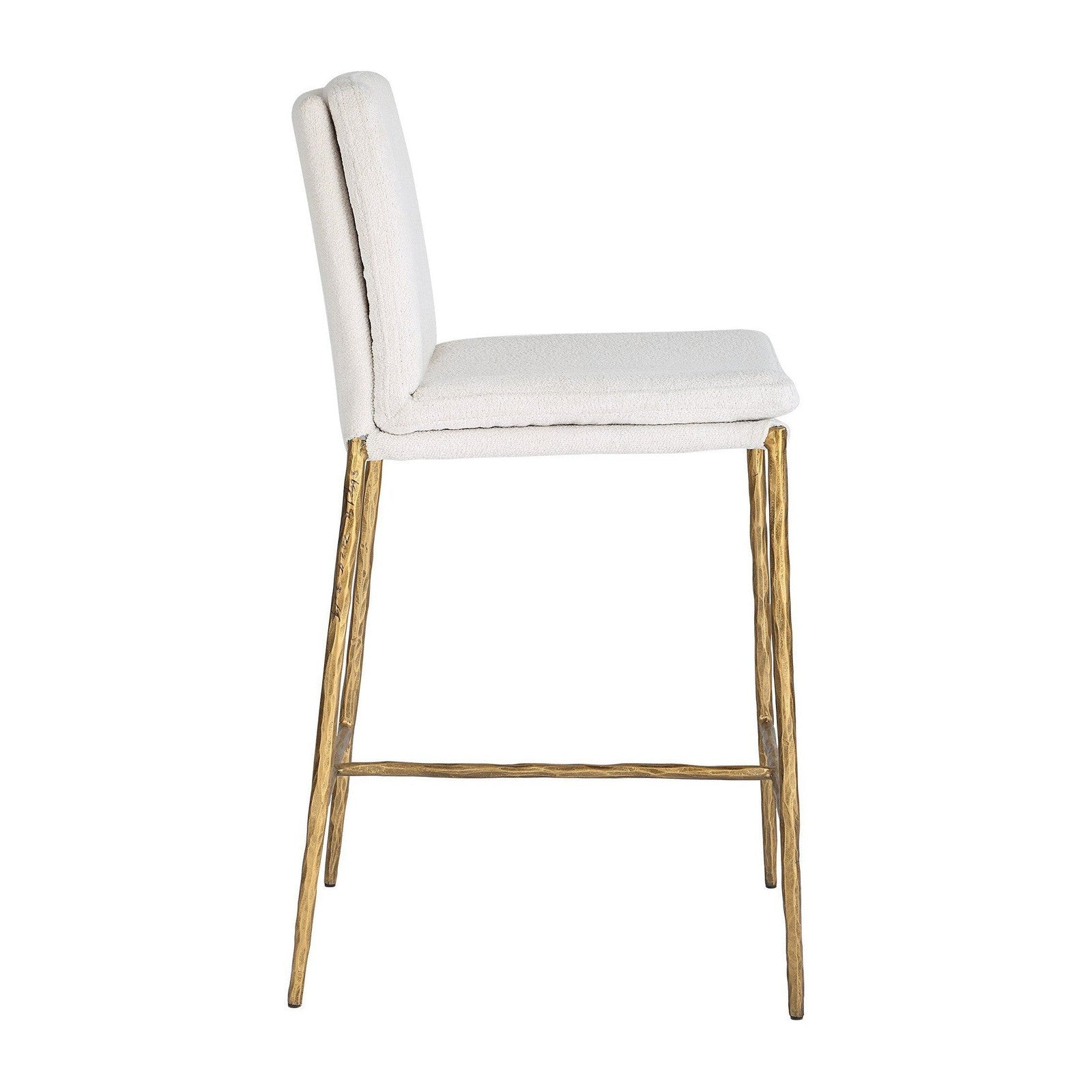 Uttermost Ascend White Counter Stool