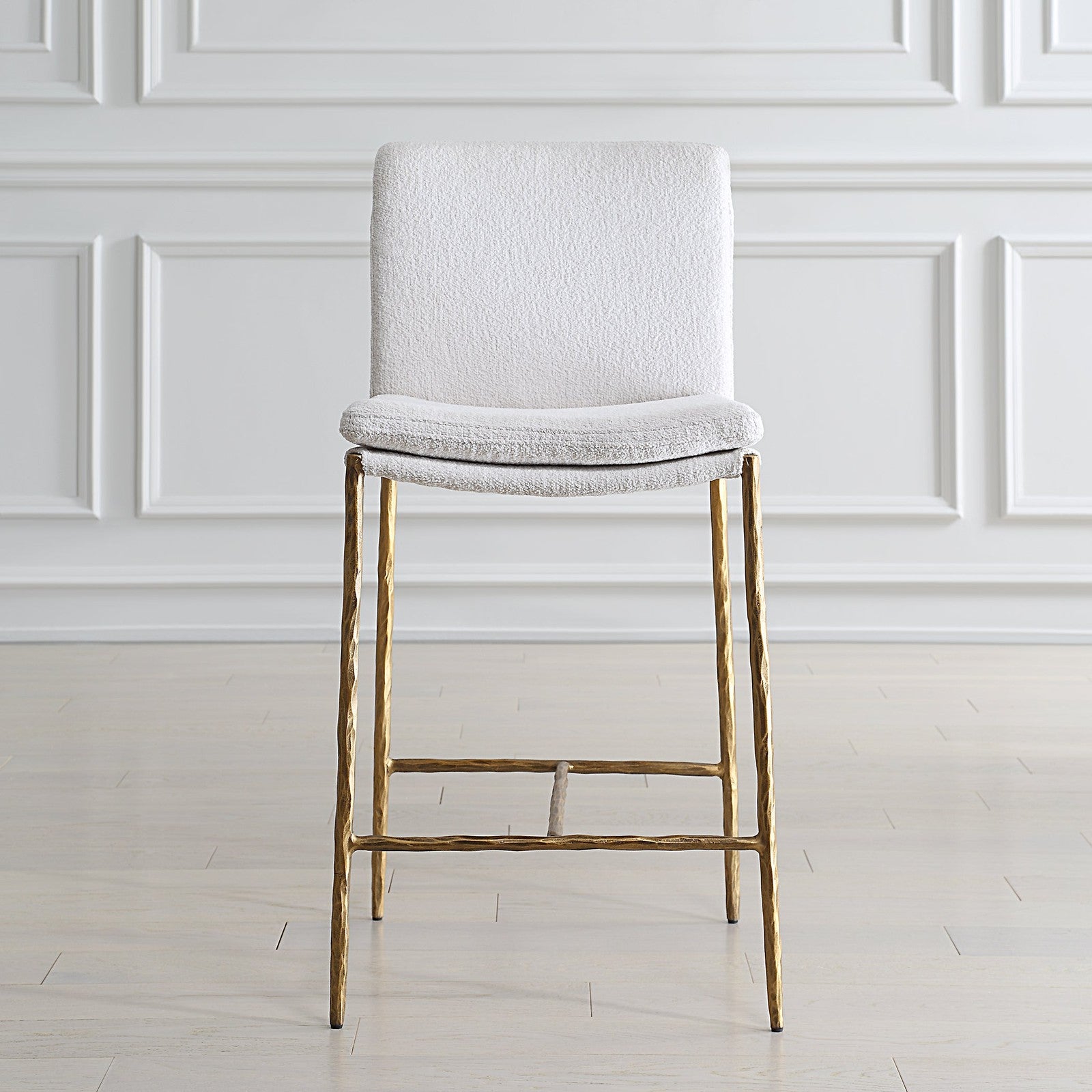 Uttermost Ascend White Counter Stool