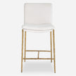 Uttermost Ascend White Counter Stool