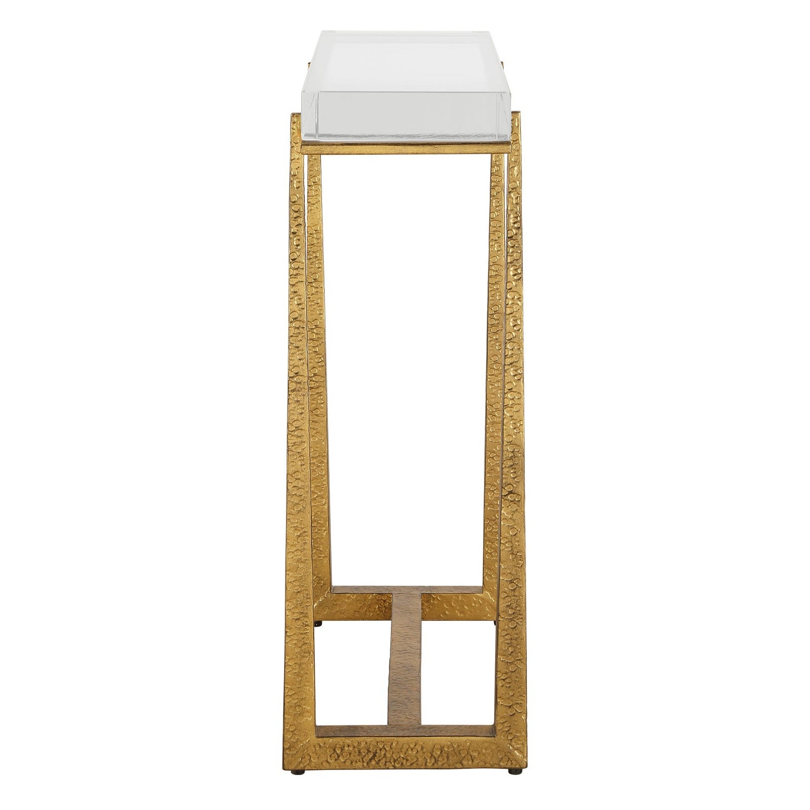 Uttermost Midas Thick Crystal Accent Table