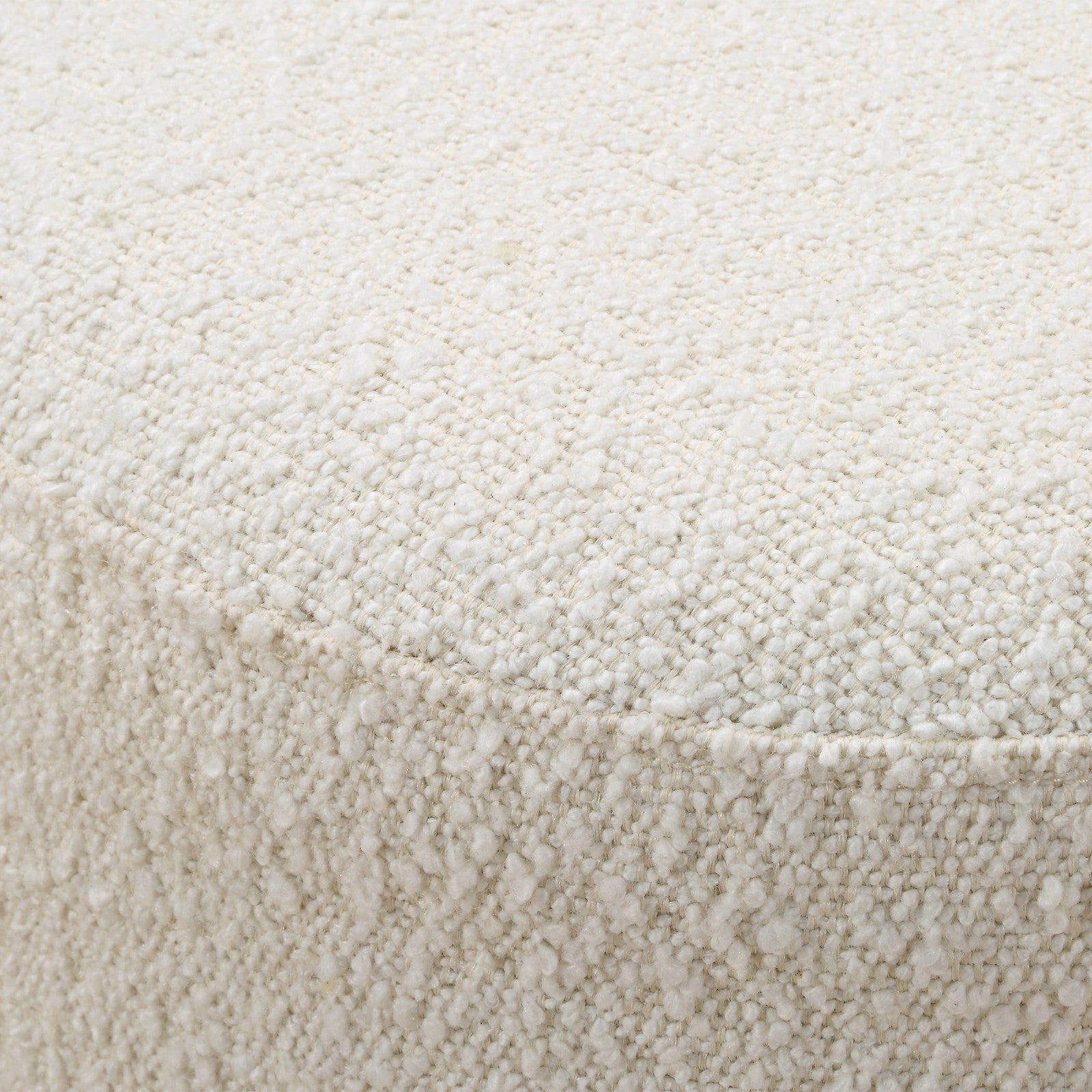 Uttermost Swirls Poplar Ivory Ottoman