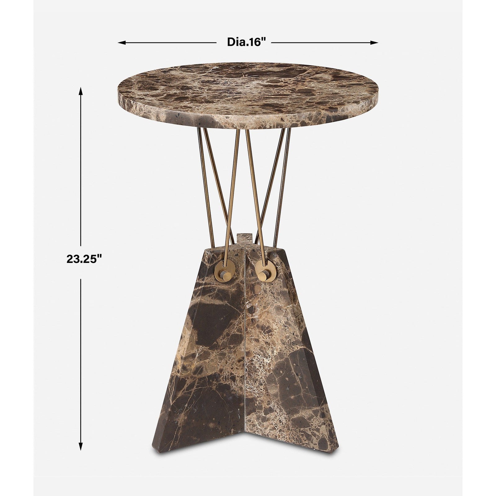 Uttermost Levitate Marble Accent Table