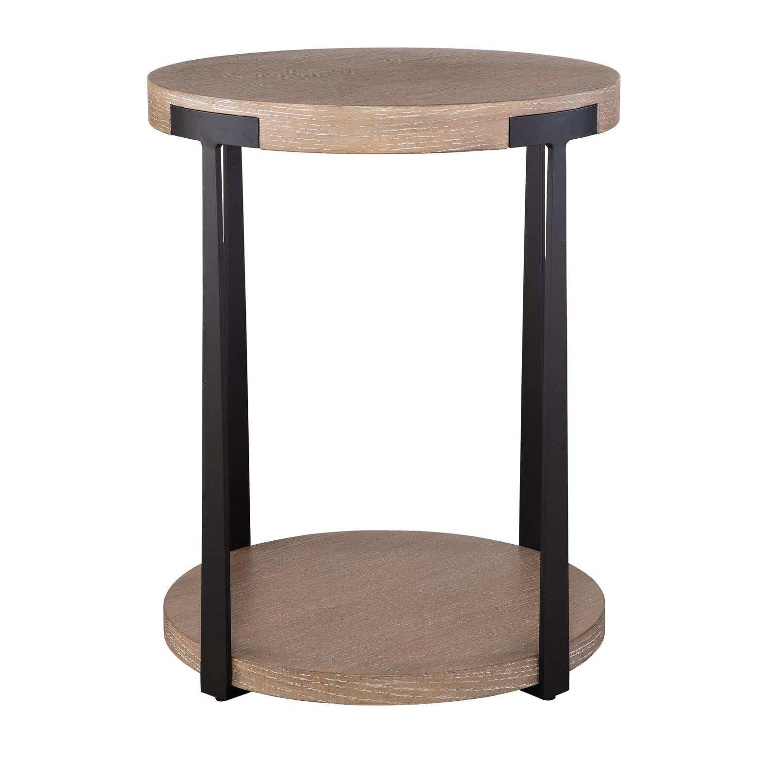 Uttermost Palisade Tural Round Side Table