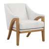 Uttermost Evolve White Fabric Accent Chair