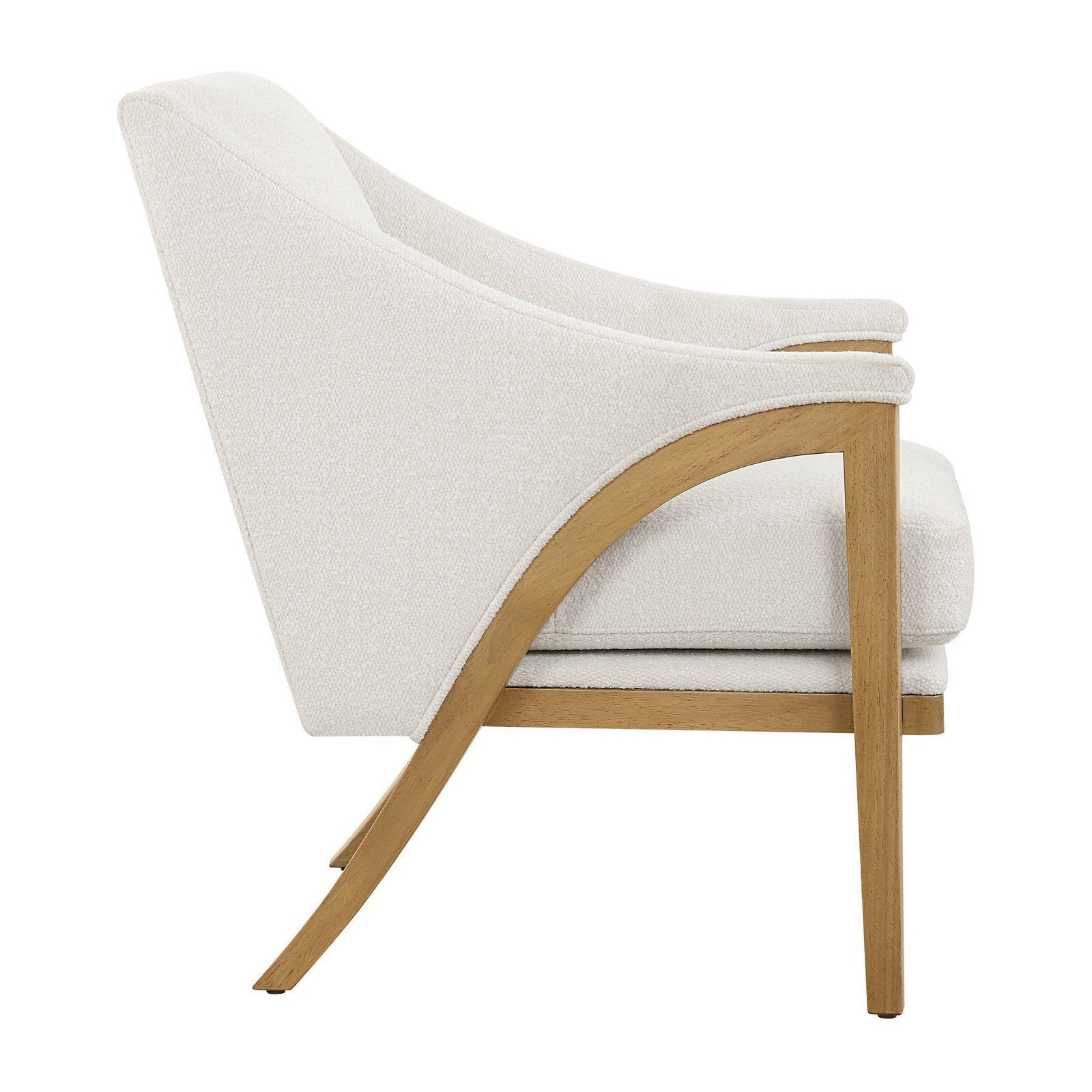 Uttermost Evolve White Fabric Accent Chair