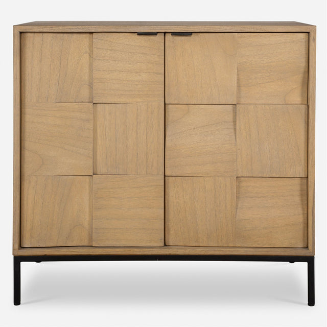 Uttermost Lorenzo Geometric 2 Door Cabinet