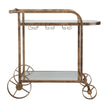 Uttermost Carrinho Antique Brass Bar Cart