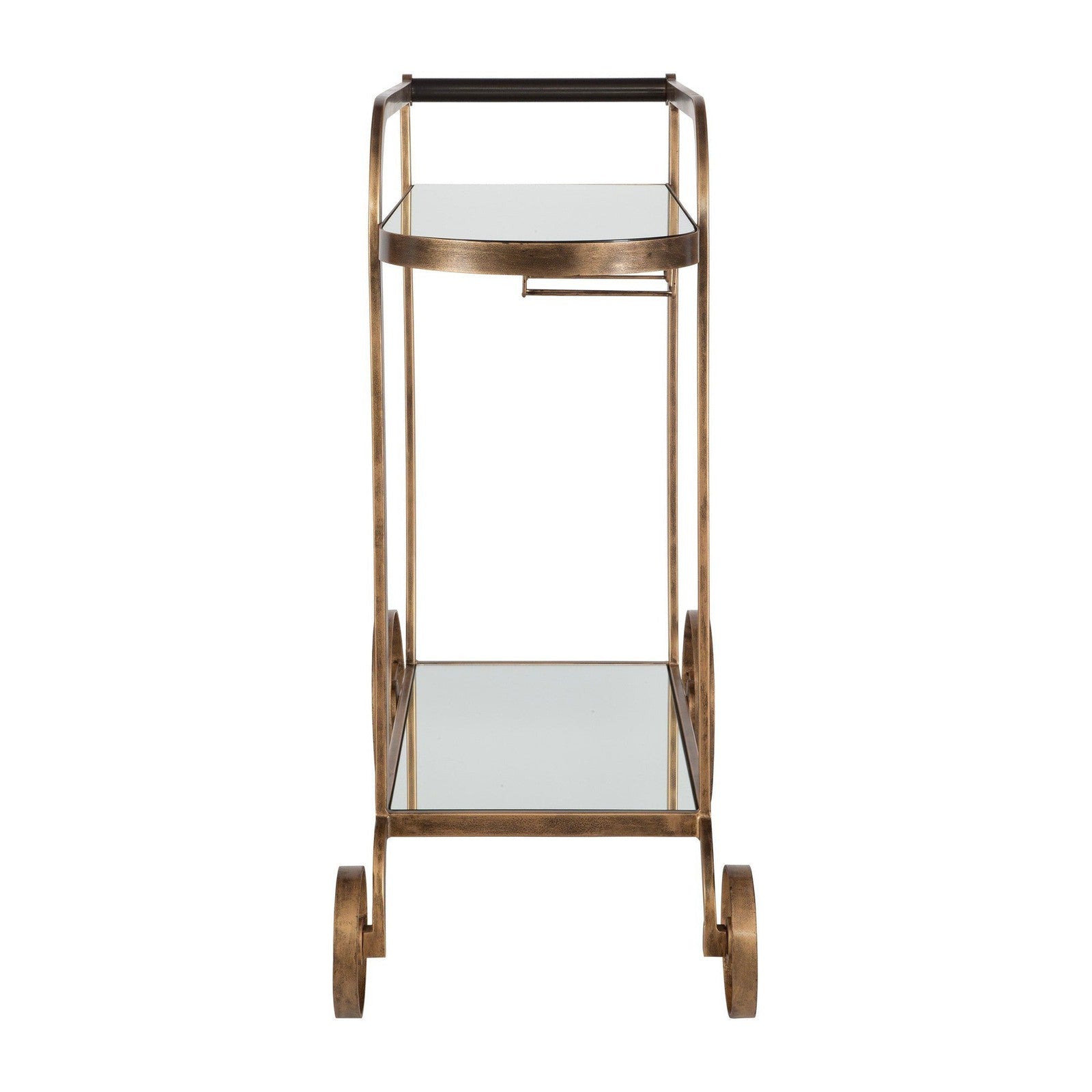 Uttermost Carrinho Antique Brass Bar Cart