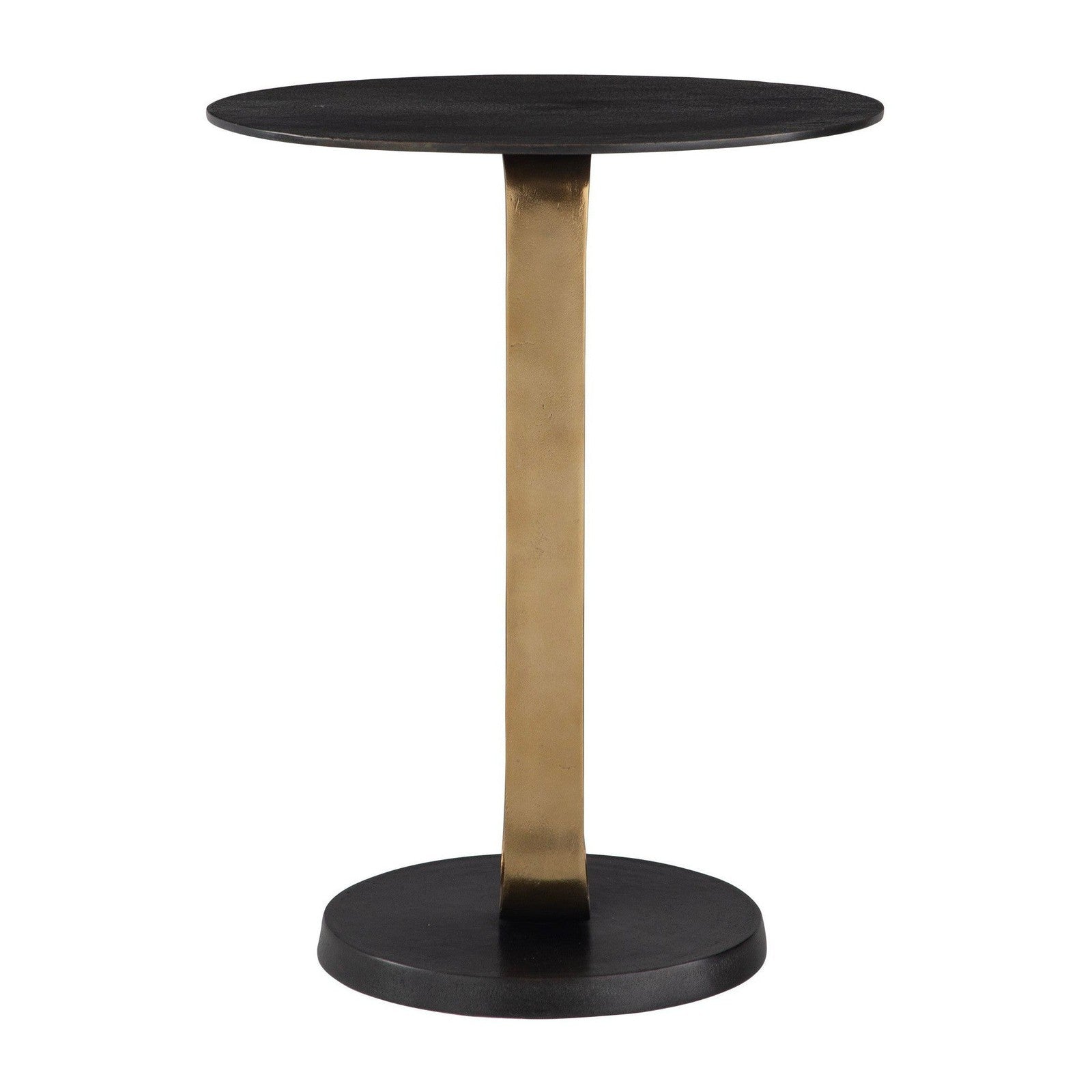 Uttermost Aperture Brass Accent Table