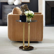 Uttermost Aperture Brass Accent Table