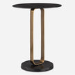 Uttermost Aperture Brass Accent Table