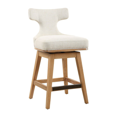Uttermost Klismos Off-White Fabric Counter Stool