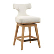 Uttermost Klismos Off-White Fabric Counter Stool