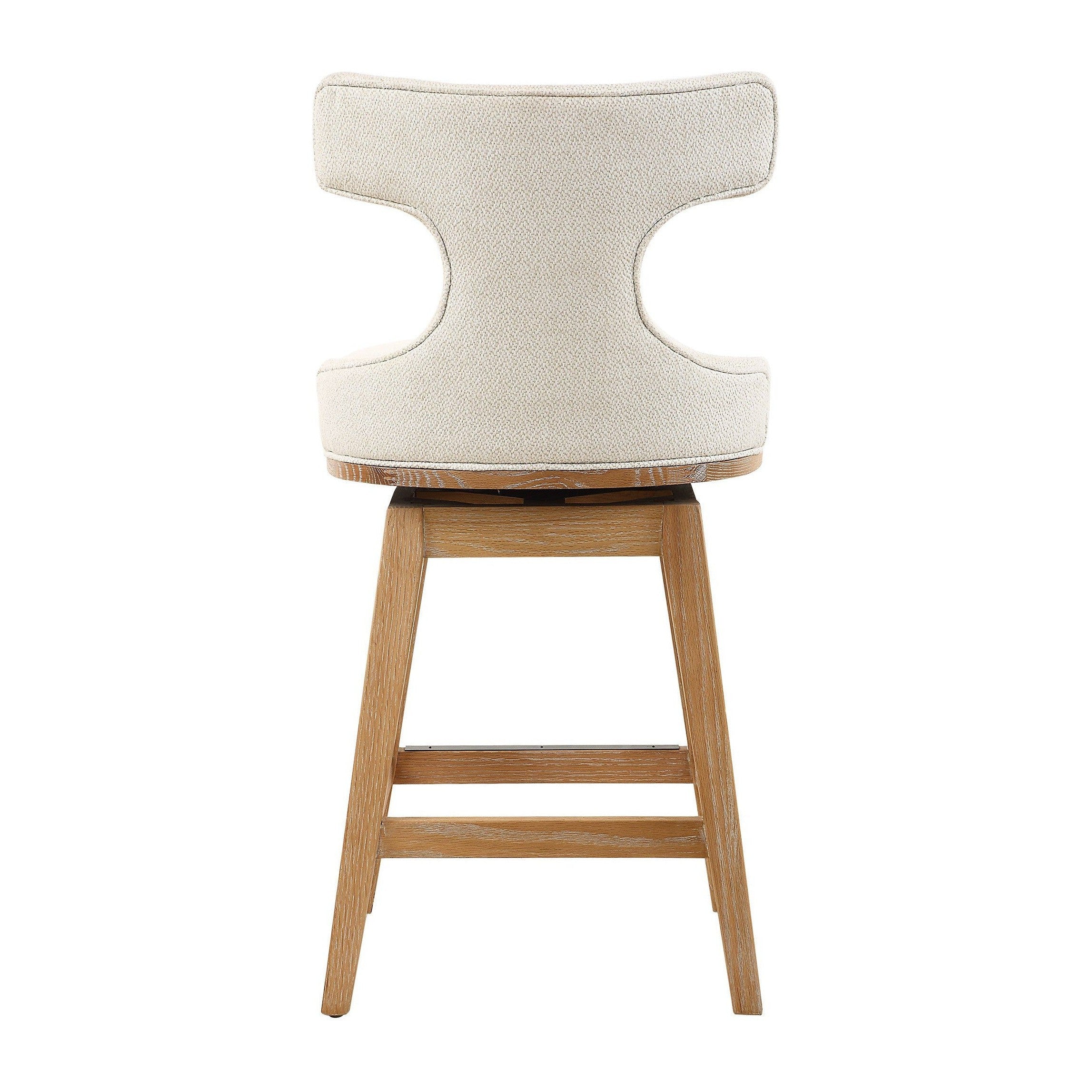 Uttermost Klismos Off-White Fabric Counter Stool